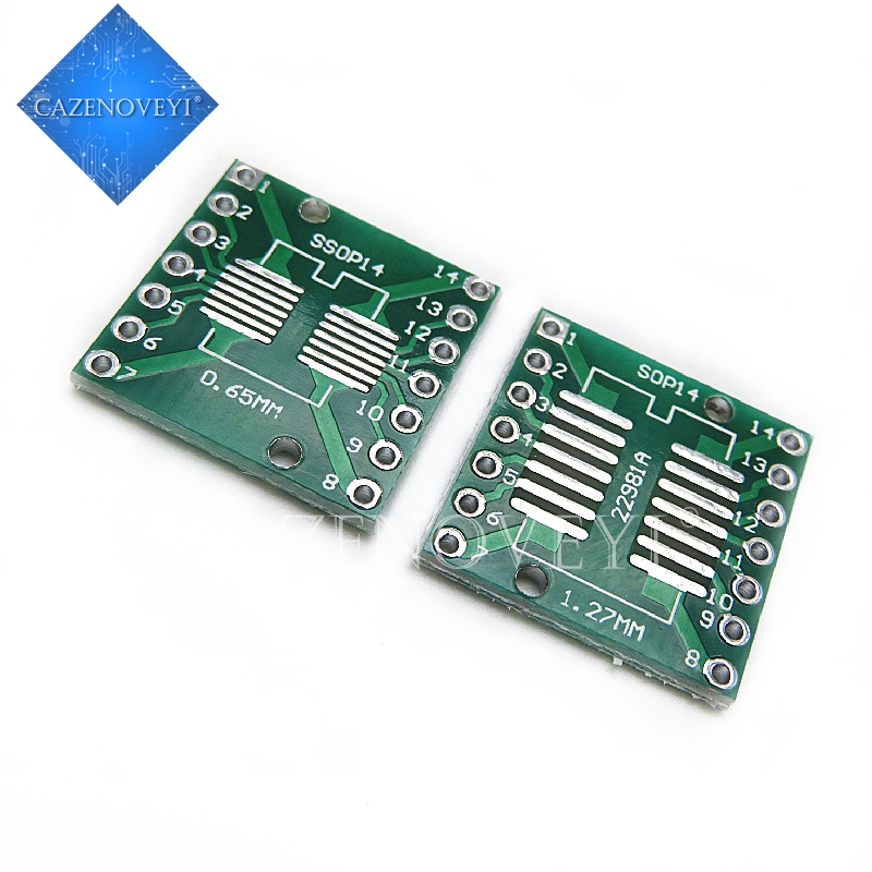 10pcs / Lot Tsop14 Ssop14 Sop14 Ke Dip14 Dip Pin Board Pitch Adapter Dip