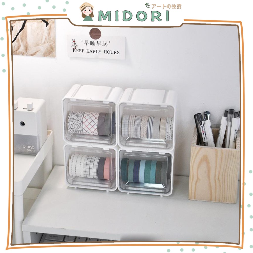 

[MIDORI] Kotak Washi Tape Box Aesthetic - F0002