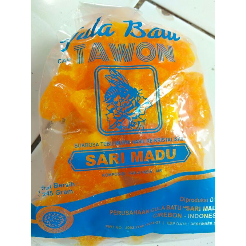 

Gula Batu Organik Cap Tawon 250gr Terjamin Manis Tanpa Pengawet dan Perasa Stone Sugar Asli Cirebon