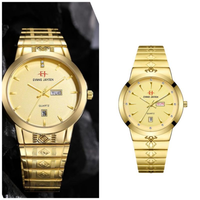 Jam Tangan Couple Evans Jayden Original 5015 Tahan Air Harga Sepasang