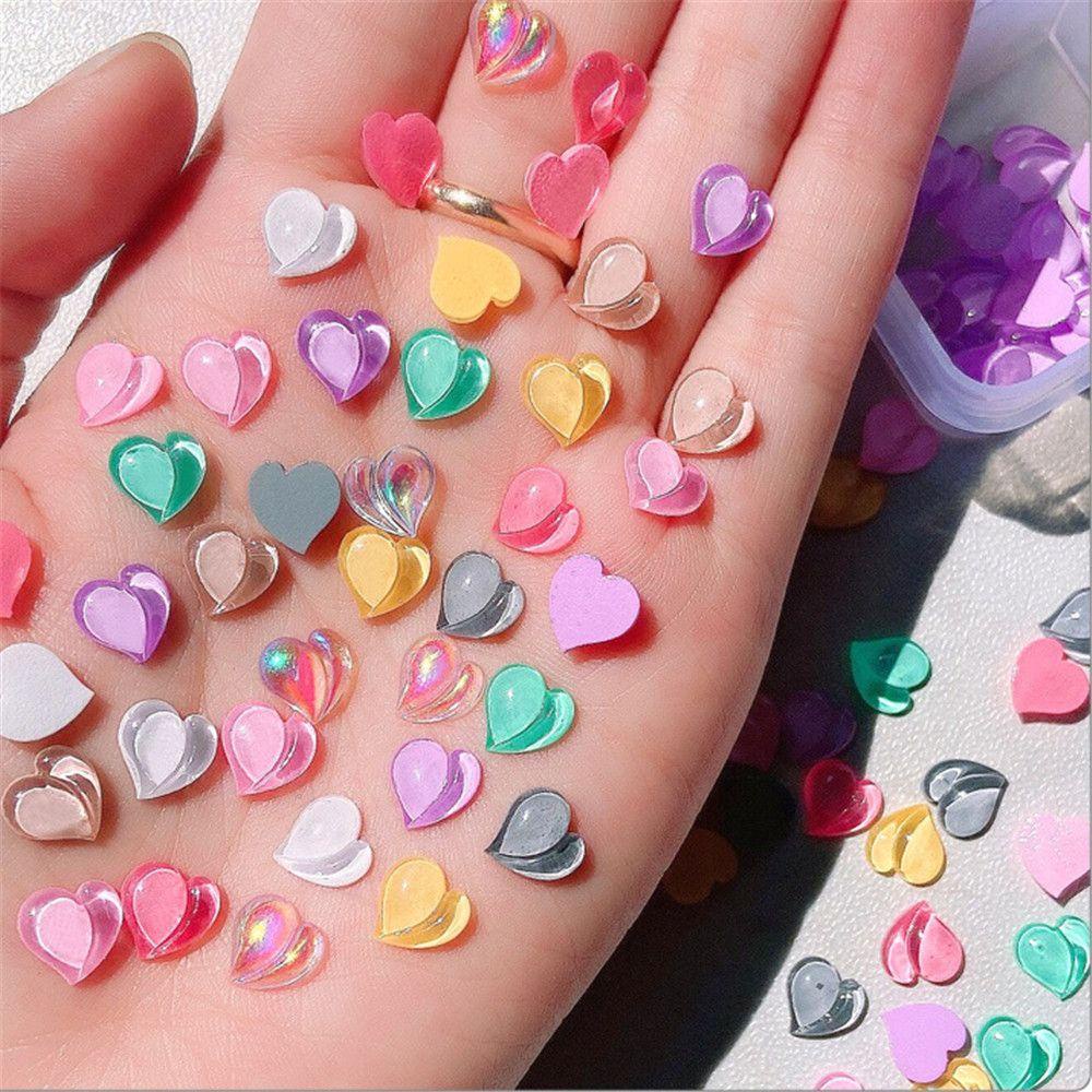 R-flower Nail Art Sequin New Manicure Dekorasi Kuku Glitter Kristal Mewah