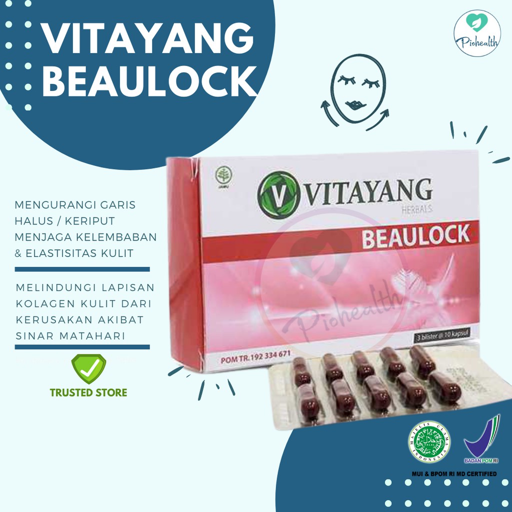 BEAULOCK ASTAXANTHIN SUPLEMEN KECANTIKAN MEMPERLAMBAT PENUAAN VITAYANG CANTIK SECARA ALAMI KK INDONE