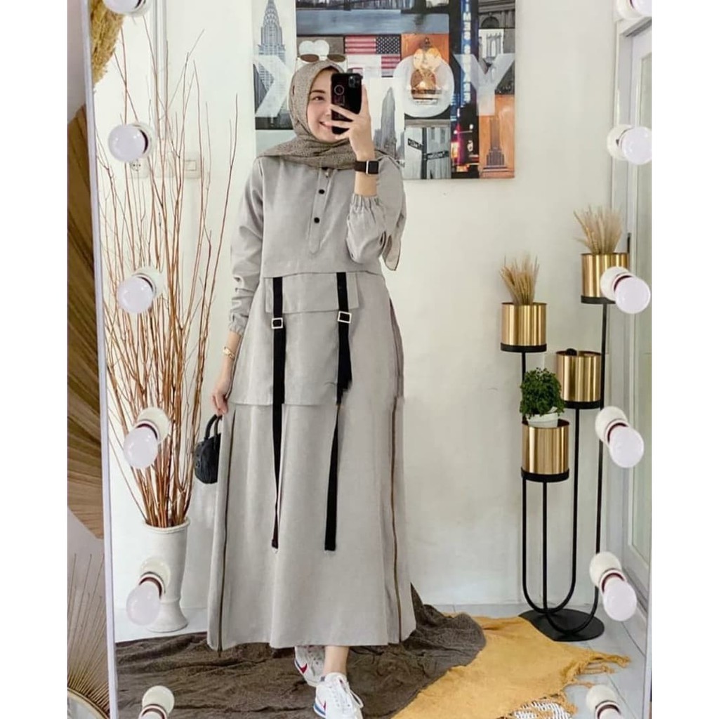 midi dress shopee