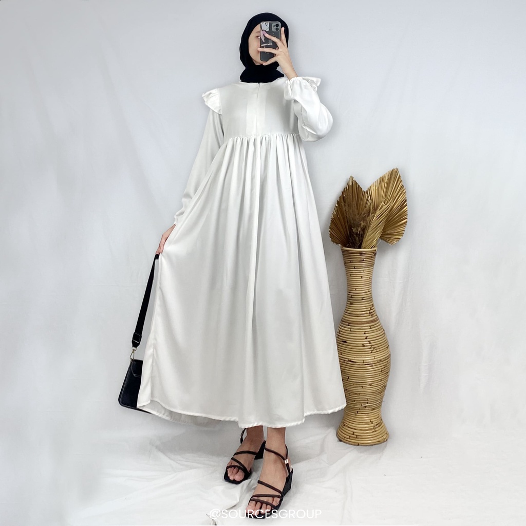 BEFAST - ZFS OOTD Dress Maxi FIFIN / NATASYA SHAKILA MAXI DRESS / LongDress Wanita Casual / Dress Maxy Lengan Panjang / Fashion Kondangan/Pesta Wanita / Dress Polos Formal / Terbaru 2022 / Terlaris