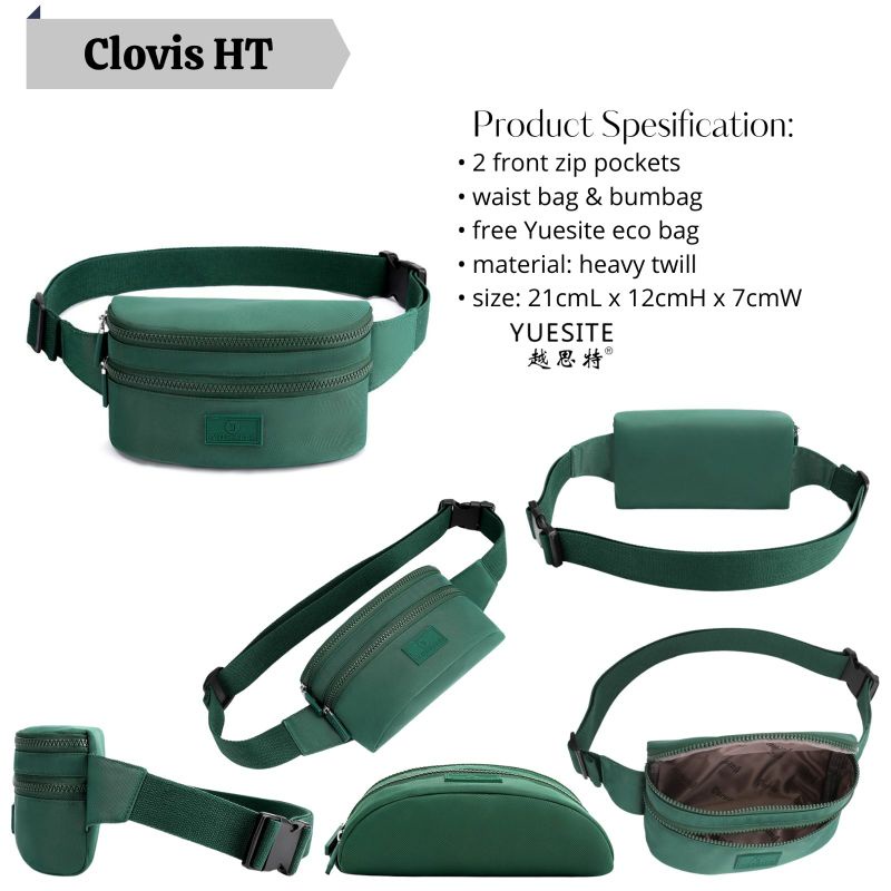 FASHION YUESITE CLOVIS ORIGINAL WAISTBAG TAS PINGGANG WANITA