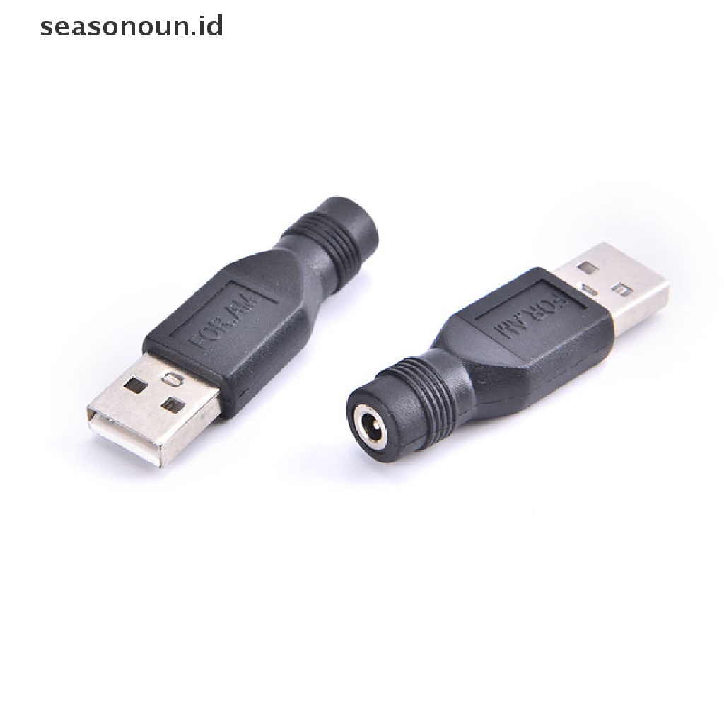 【seasonoun】 Micro USB / USB 2.0 Male to DC 3.5*1.35 / 4.0*1.7 mm Female Converter Adapter .