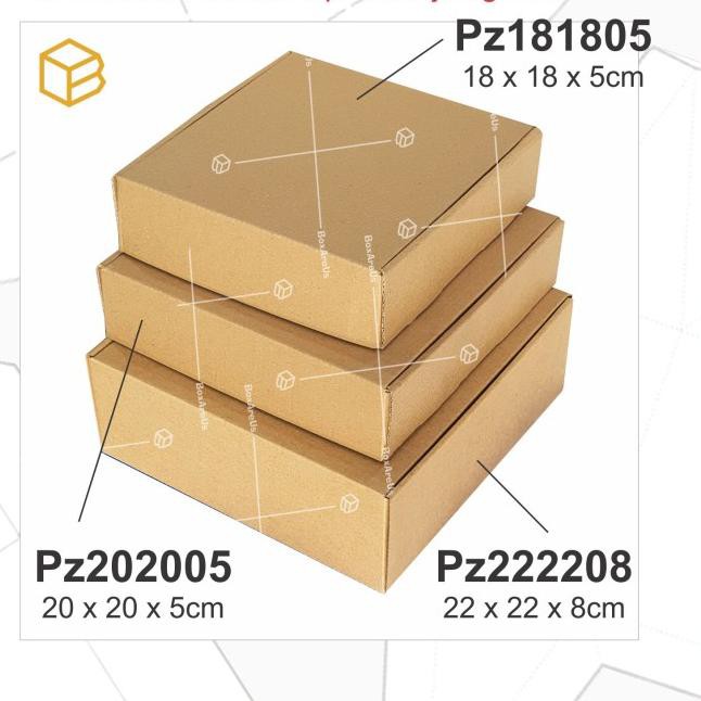 

V32O Dus Pizza Box Kotak Packing Karton Corrugated 22x22x8cm - PZ .
