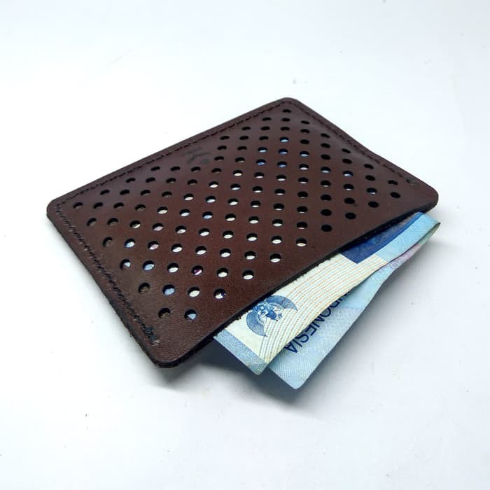 dompet kartu laser- card wallet - slim wallet warna coklat PHWL301