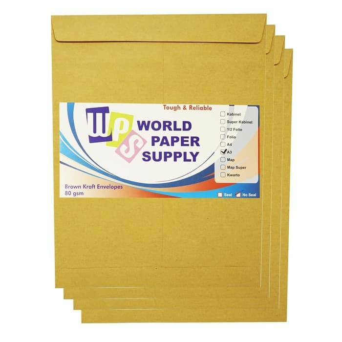 

MURAH MERIAH HOT PROMO!!! Amplop Coklat Ukuran A3 WPS 33 x 42,5 cm TERBARU