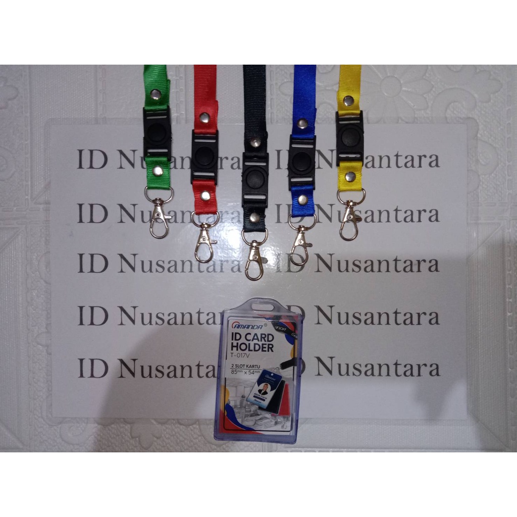 

Paket Tali 1.5cm Stofer + Casing ID Card Karet 2 Sisi Amanda