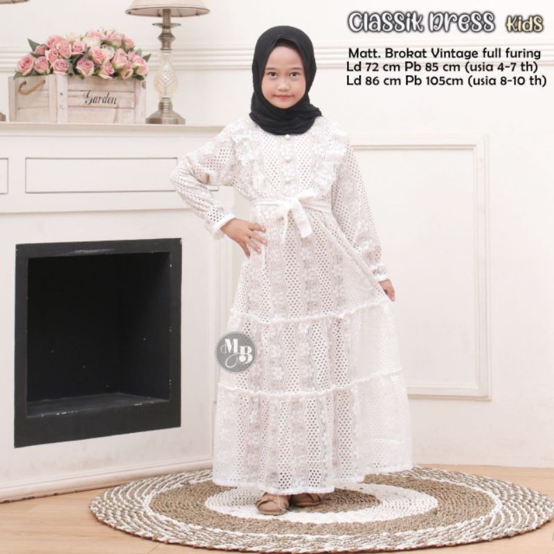 DRES ANAK CLASIK DRES MUSLIMAH ANAK