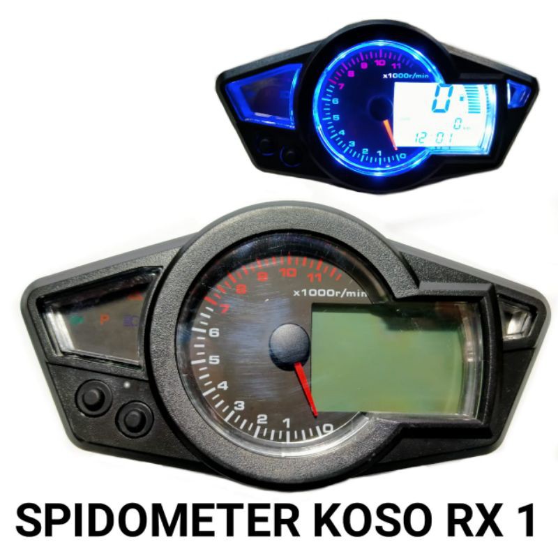 Speedo Digital Koso RX1N Rep Spido Koso Rx1 N Speedometer Custom CB Japstyle Scrambler Led Universal