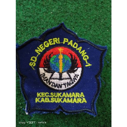 Badge Logo SD NEGERI PADANG 1 (bordir)