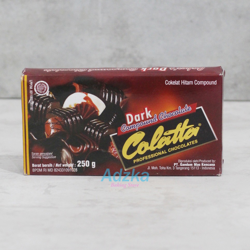 

Colatta Dark Chocolate Compound 250 gr / Coklat Masak Colata Collata