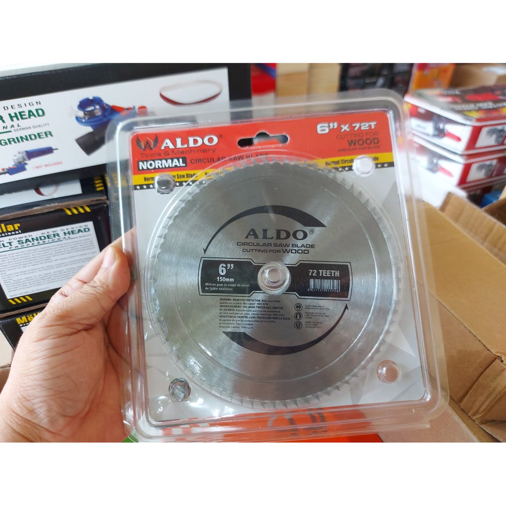 mata gergaji circular saw 6" 72T non TCT as 20 ring 16mm  mata gergaji 6 inch untuk  mesin gerinda