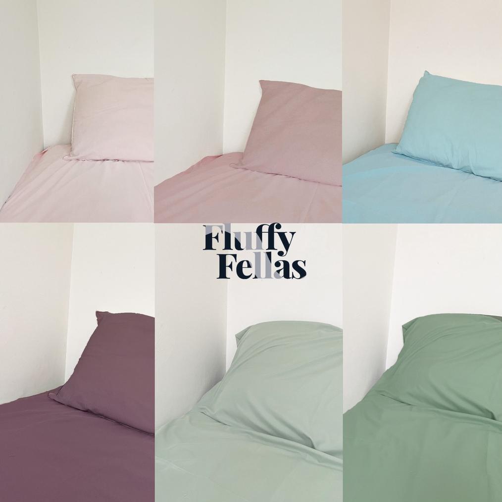 SPREI POLOS AESTHETIC MICROTEX - FLUFFY FELLAS POP TONE TERLARISS...,,,,,