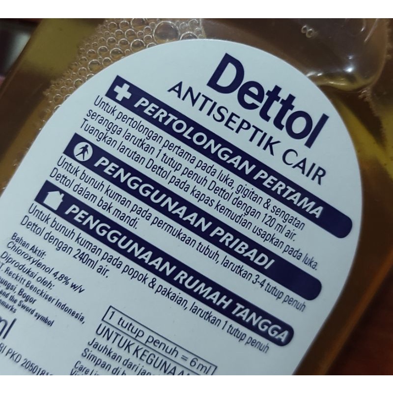 Dettol Antiseptik 95 ML / Cairan Pembersih / Cairan Mandi