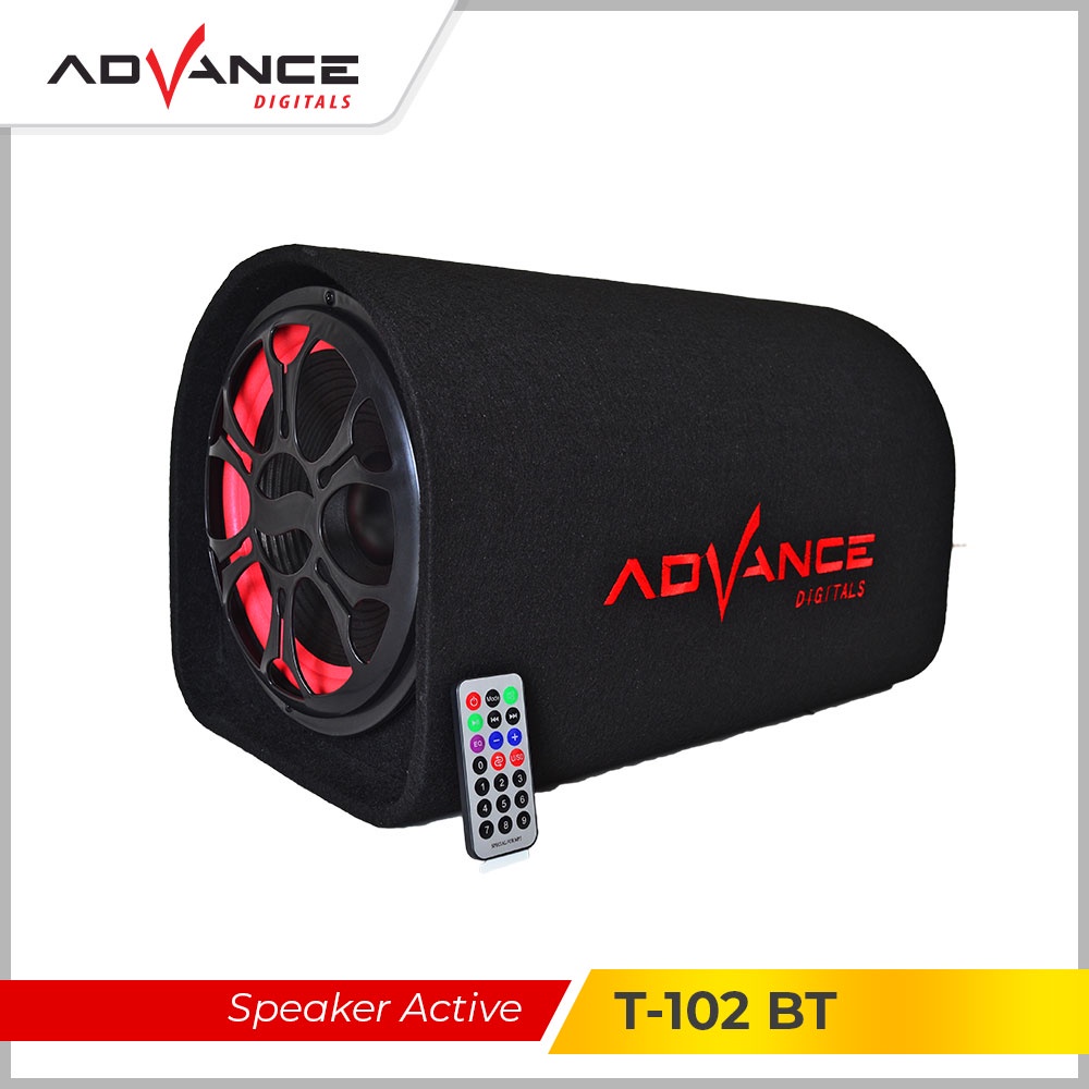 Advance Speaker T 102BT Subwoofer Bass Speaker Bluetooth T102BT Remote 6.5&quot;