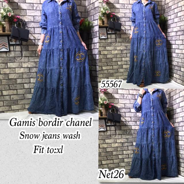Gamis jeans chanel