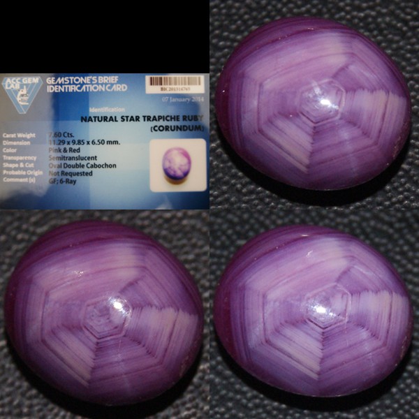 *COLLECTOR ITEM* Natural Star Trapiche Ruby 7.6ct + Memo (497)