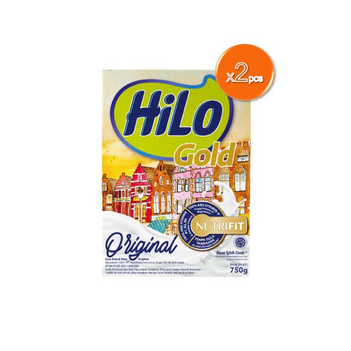 

Twin Pack - HiLo Gold Original 750g - Susu Tinggi Kalsium Rendah Lemak