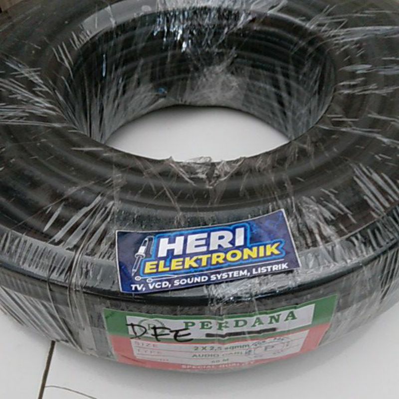kabel 2x2,5mm perdana serabut tembaga