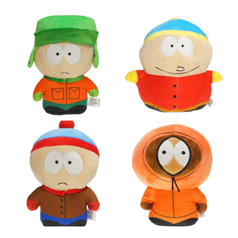 Anime South Park cartoon plush toys soft cotton stuffed dolls 18-20cm Kenny Stan Kyle Cartman