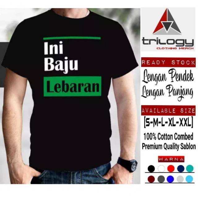 KAOS SABLON INI BAJU LEBARAN ROUND NECK