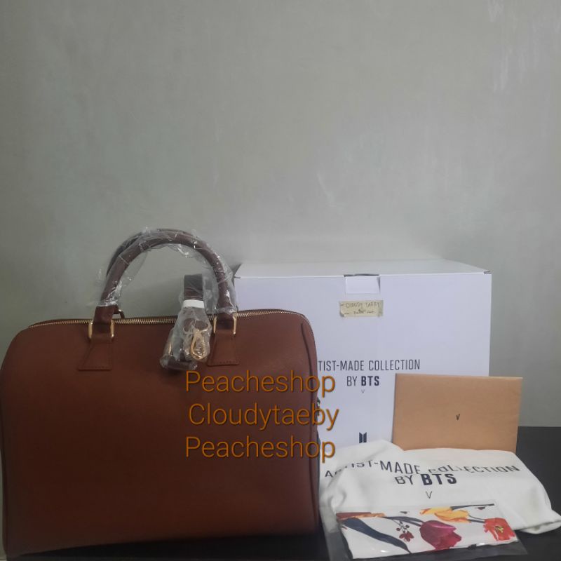 [READY STOCK] ARTIST MADE COLLECTION BY V MUTE BOSTON BAG EXCLUSIVE EDITION TAEHYUNG BTS VIRKIN BAG 