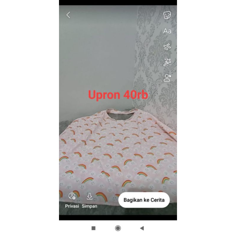 apron menyusui preloved