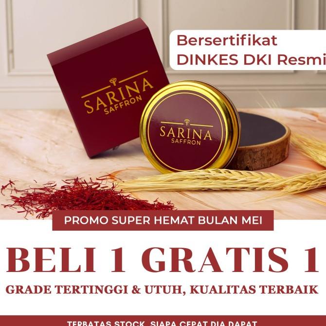 

Jual Beli 1 Gratis 1 | Saffron 100% Original Iran Super Negin, Grade A++ | Bumbu Rempah