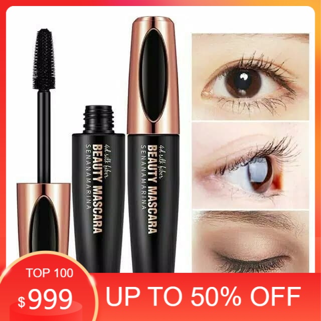 MASCARA SENANA THICK STAR CURLY 4D MASCARA SILK FIBER BEAUTY