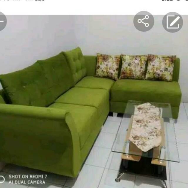 Sofa l putus +meja