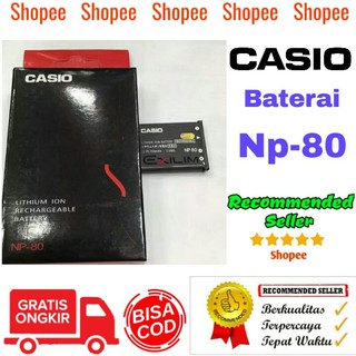 Baterai Casio np-80 for kamera exilim ex-s7 ex-z35 z16 ex7 charger bc 80l