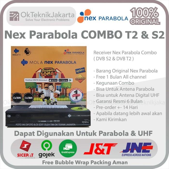 Receiver Parabola Dan Set Top Box Nex Parabola Combo (Dvb S2 & Dvb T2)
