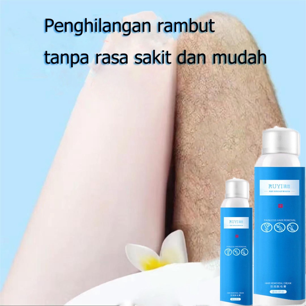 krim penghilang bulu penghilang bulu permanen penghilang bulu ketiak 150g Unisex Spray Penghilang Bulu Halus Nyaman Menghilangkan Bulu Dengan Lembut