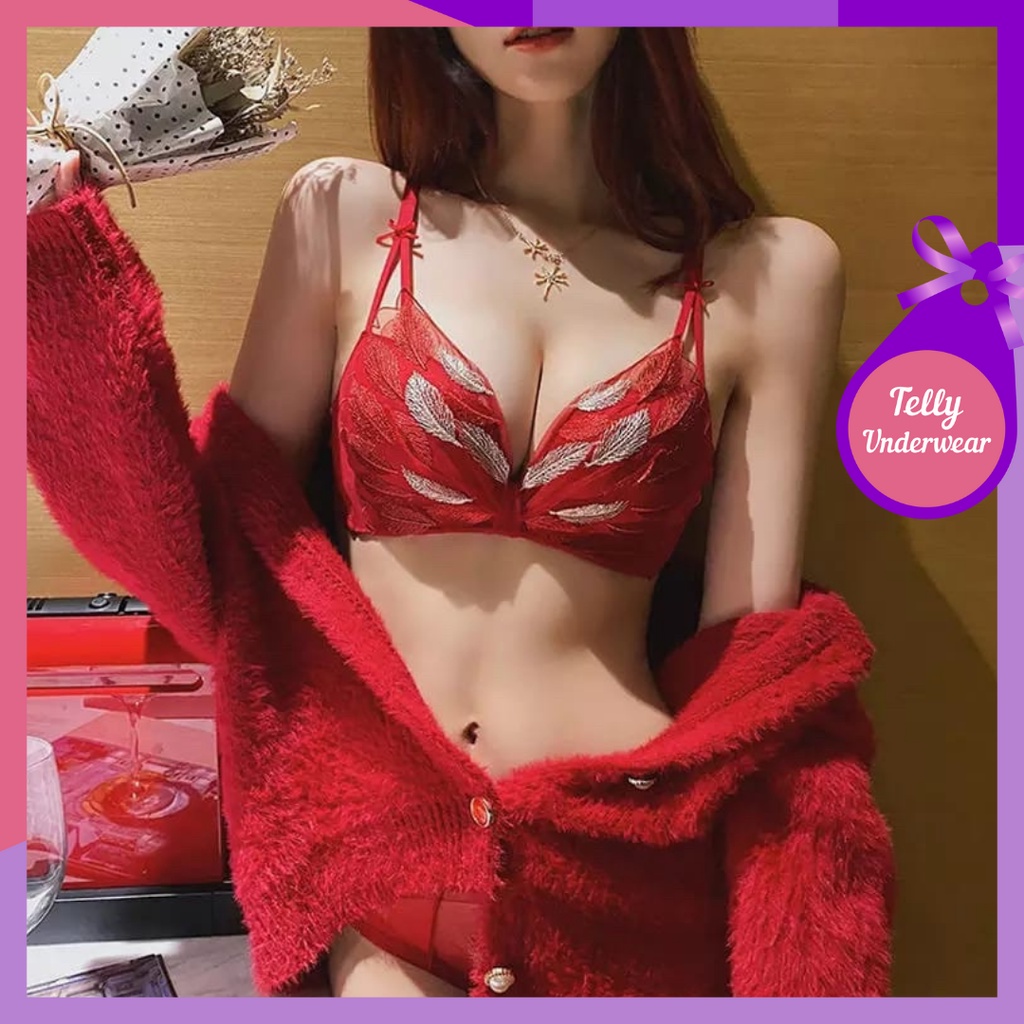 TELLY ➡️190 Push up Bra set wanita tanpa kawat import premium quality / Pakaian dalam wanita