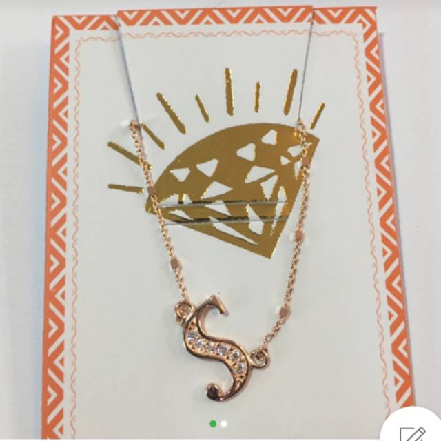 Kalung milea huruf S