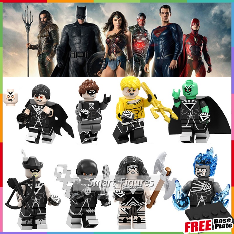 Mainan Action Figure Minifigures Black Lantern Superman Aquaman Martian Manhunter Flash DC PG8195 Untuk Hadiah