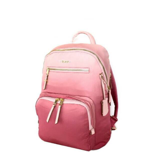Tumi Voyageur Halle Backpack pink muda ombre tas original authentic asli