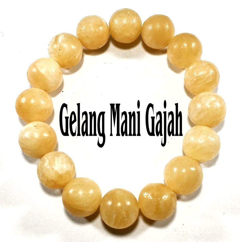 GELANG BATU NATURAL YELLOW MANII_GAJAH