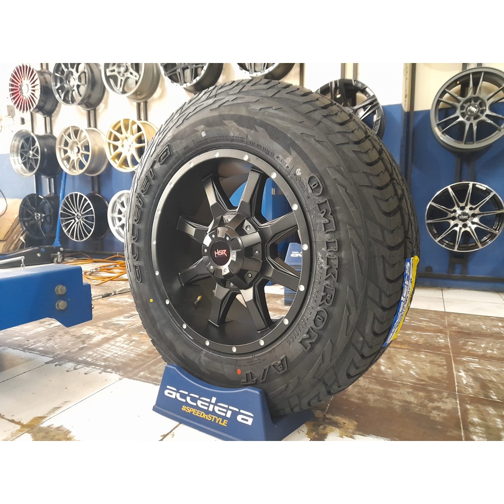 velg mobil modif off road ring 17 pcd 6x139,7 velg pajero fortuner paket ban accelera