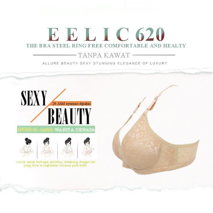 EELIC BRA-620 KUNING LACE STRECH MOTIF BUNGA 