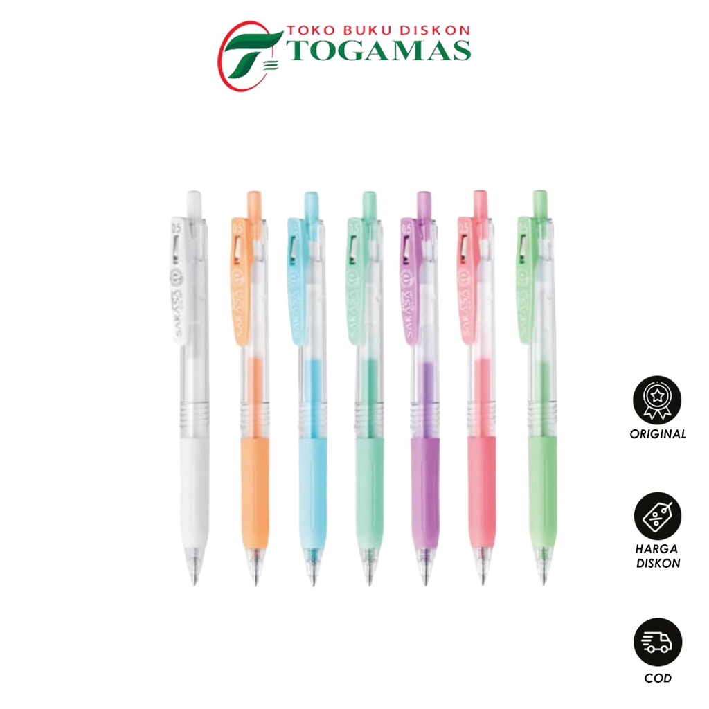 

BEST SELLER !! BALLPEN SARASA CLIP 0.5 MILKY ZEBRA