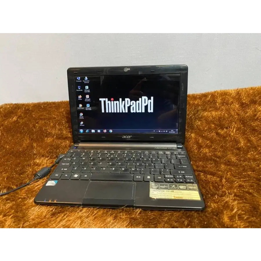 Laptop Notebook Acer Aspire Atom RAM 2GB HDD 320GB Bekas Second