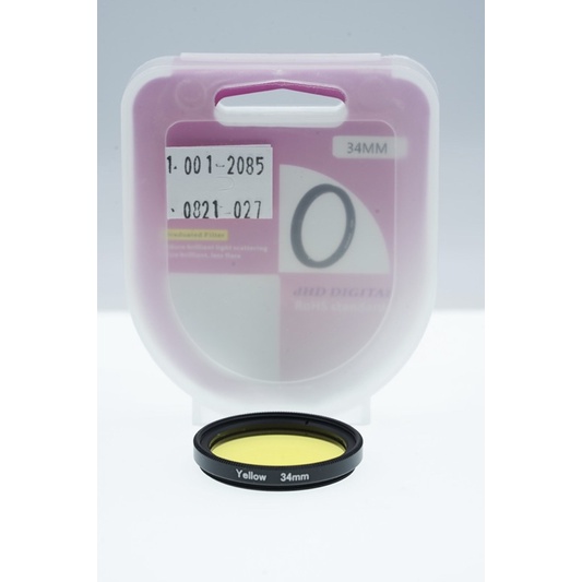 Yellow Color Lens Filter Kuning 34mm 34 mm Color Gel Filter - SKU 1.001.2085