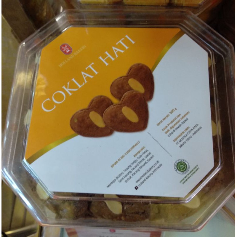 

Nastar Coklat hati (Toples segi 8)
