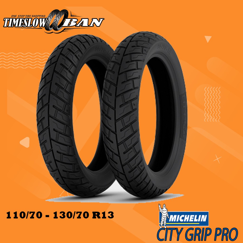 Sepasang Ban Motor Nmax Michelin City Grip Pro 110/70 & 130/70 Ring 13