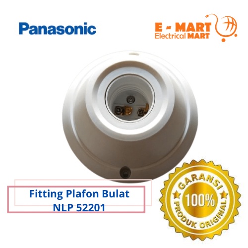 Panasonic Fitting Plafon Bulat Plavon E27 Tempel Panasonik NLP 52201