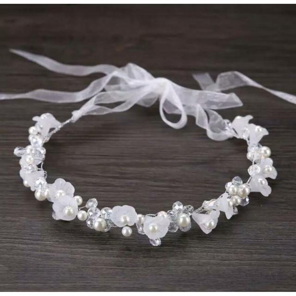 Spring Headpiece - Headpiece Soft Elegan - Aksesoris Bride Tunangan Pengantin